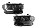USR DEPO 2016-2023 Tacoma LED DRL TRD Pro Style Black Projector Headlights