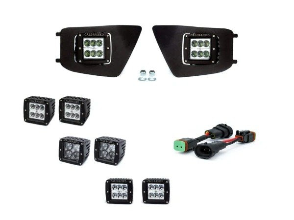 Cali Raised 2nd Gen Tacoma  LED Fog Light Pod Replacements Brackets/Combo