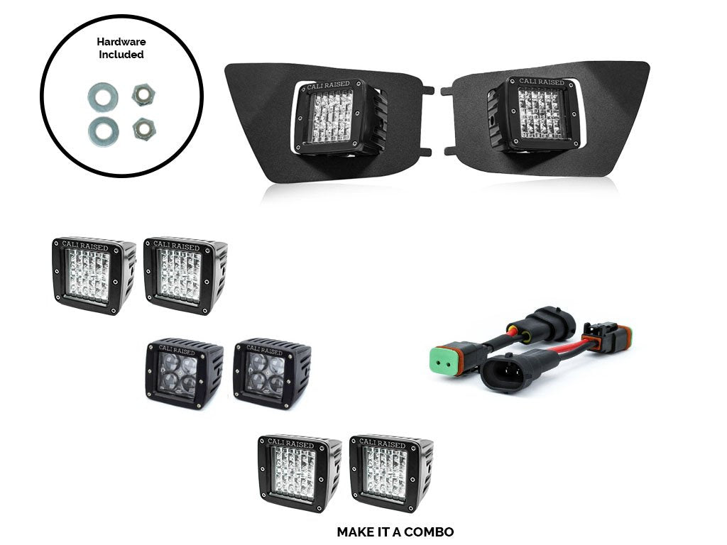 Cali Raised 2012-2015 TOYOTA TACOMA LED FOG LIGHT POD REPLACEMENTS BRACKETS KIT
