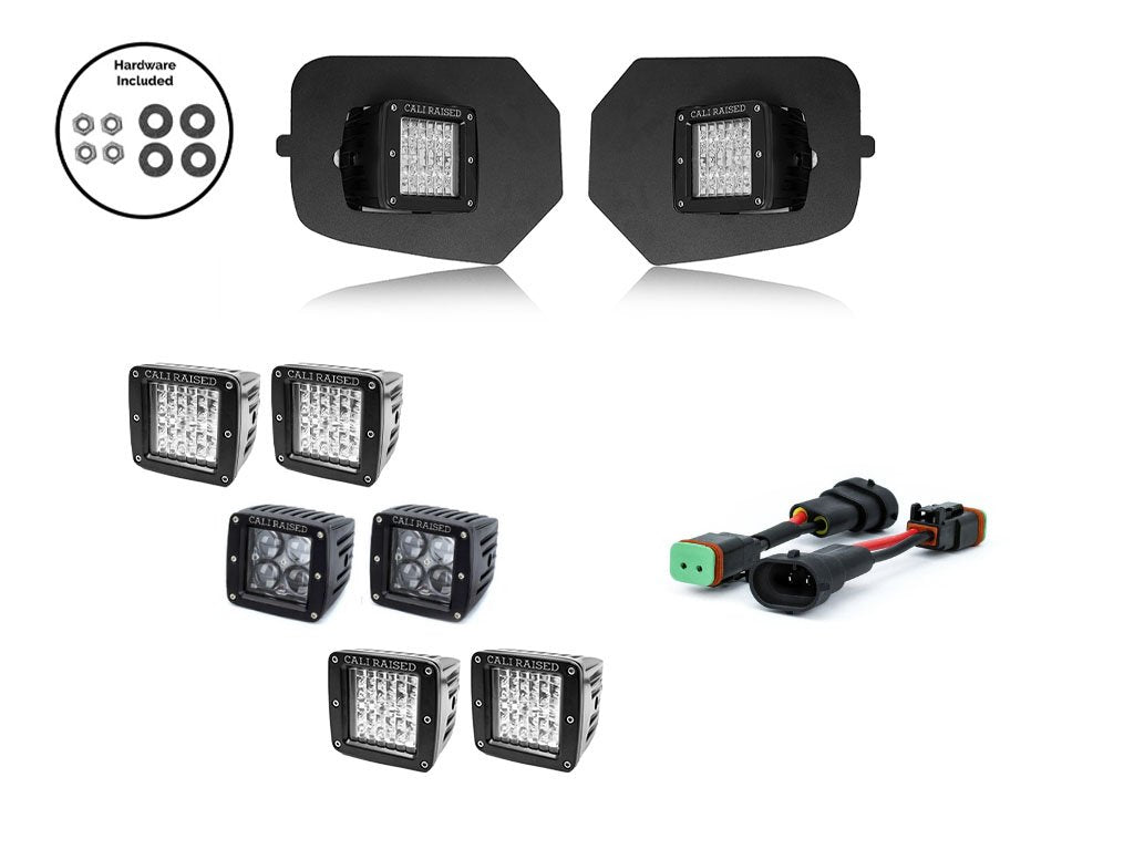Cali Raised 16-23 TACOMA LED FOG LIGHT POD REPLACEMENTS BRACKETS KIT