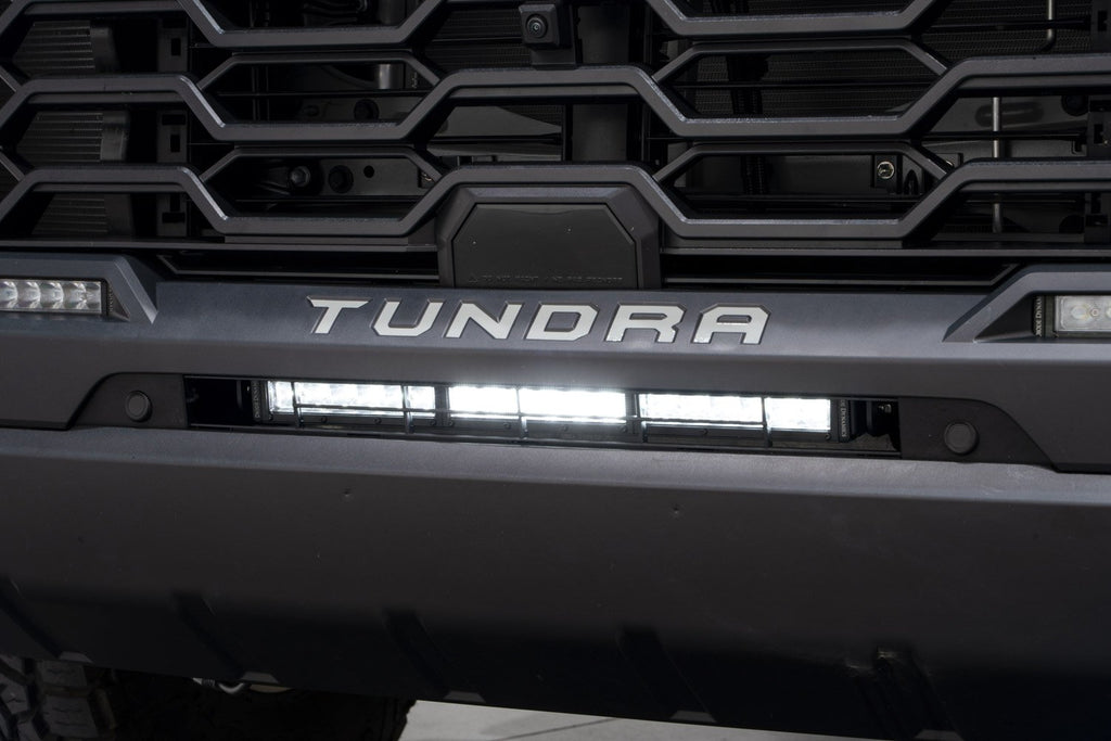 Stealth Bumper Light Bar Kit for 2022 Toyota Tundra, Amber Combo
