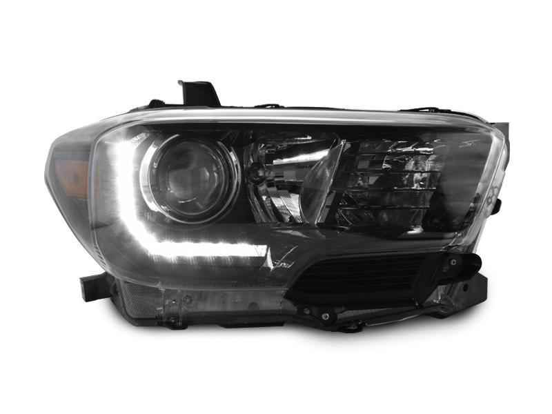 USR DEPO 2016-2023 Tacoma LED DRL TRD Pro Style Black Projector Headlights