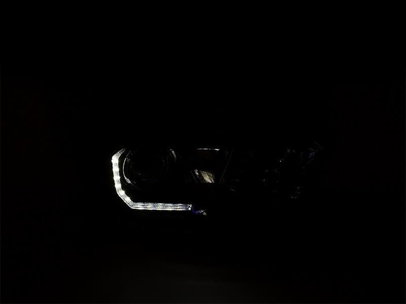 USR DEPO 2016-2023 Tacoma LED DRL TRD Pro Style Black Projector Headlights