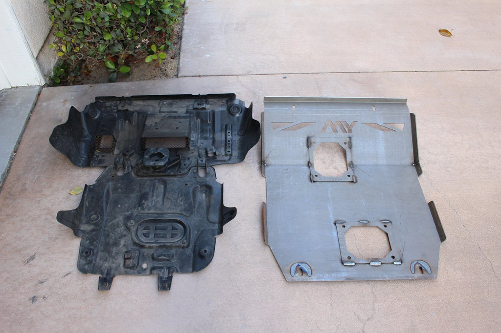 YM Skid Plate Vs. Factory Skid Plate