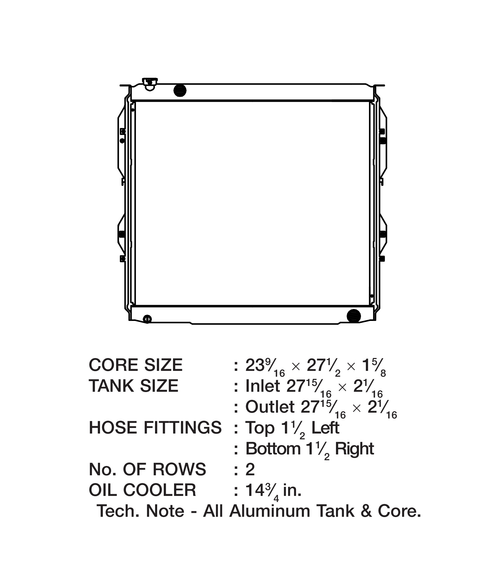 00-06 Tundra/Sequoia CSF Performance Radiator