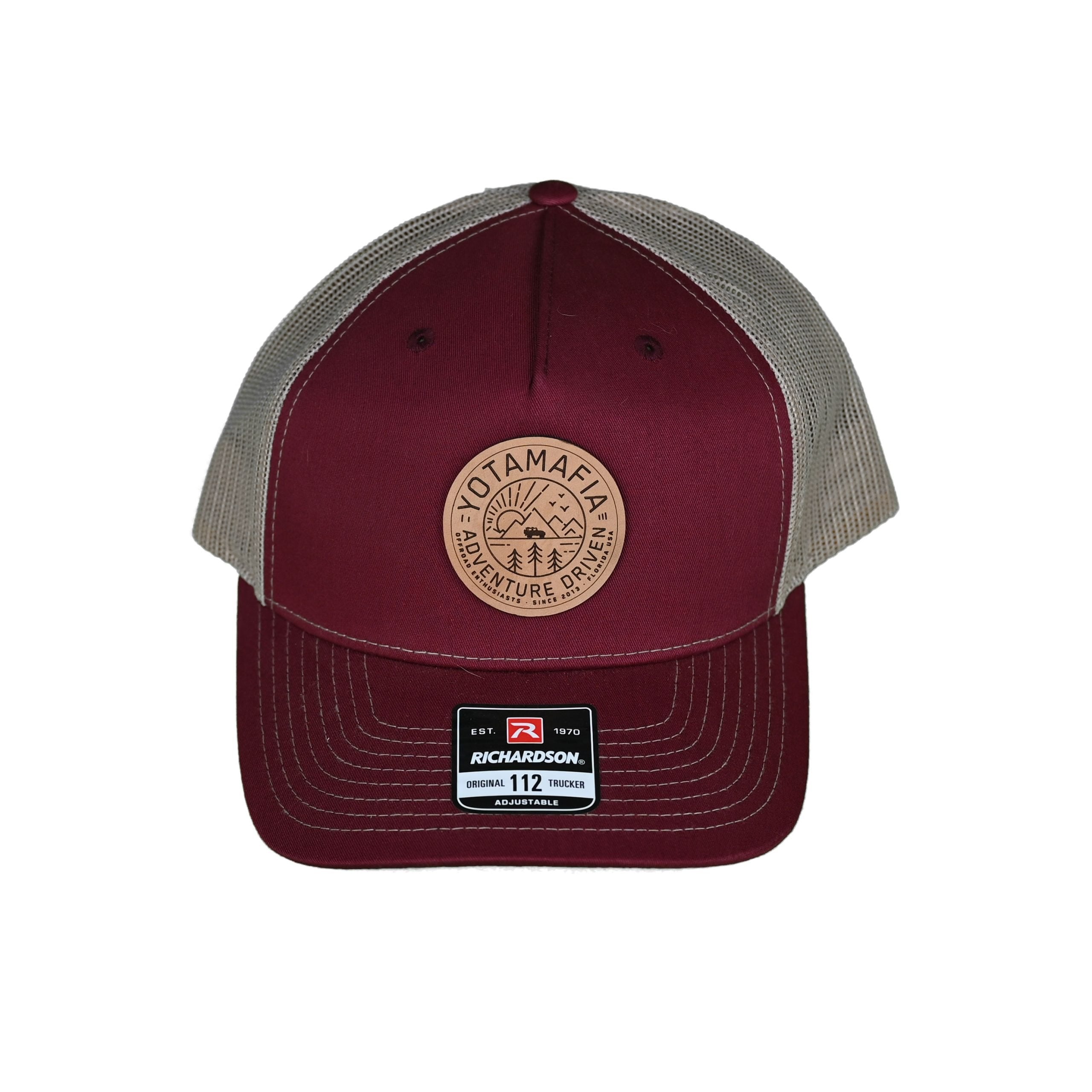 YM Adventure Driven Hat | Maroon/Grey