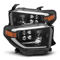 AlphaRex NOVA-Series LED Projector Headlights Black For 2nd Gen Tundra (2014+)