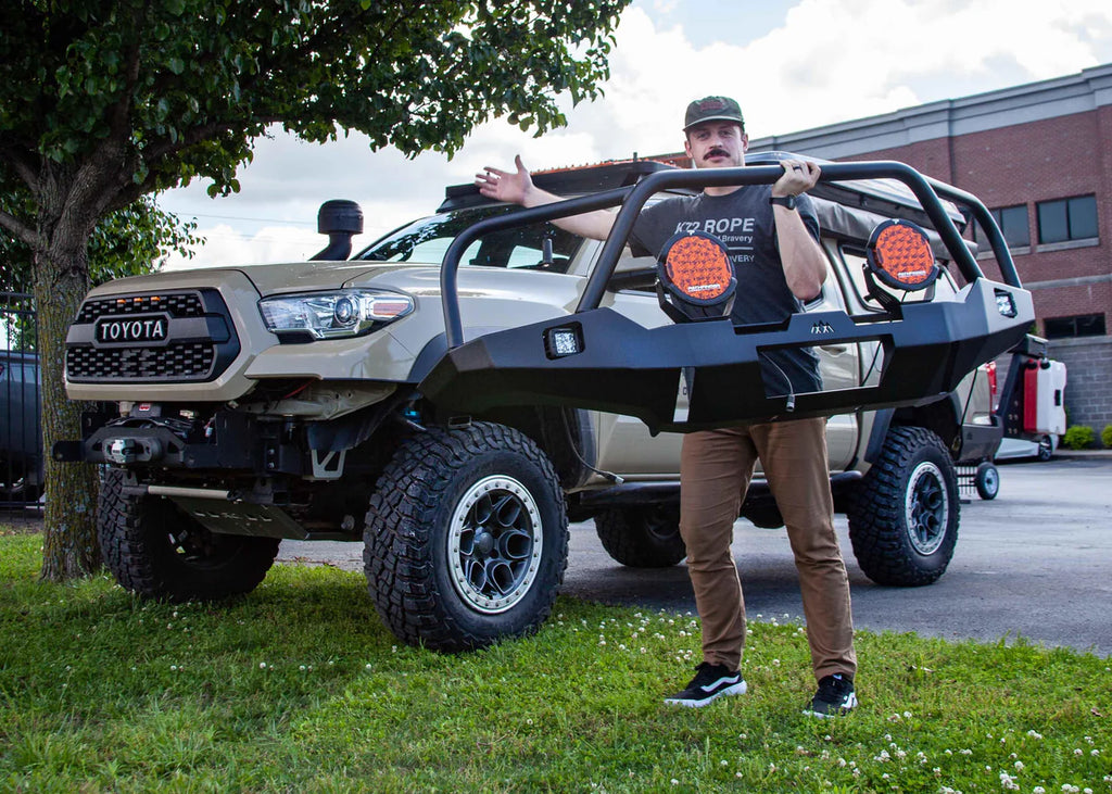 Backwoods Adventure Mods Tacoma 3rd Gen (2016-2023) Hi-Lite Overland Front Bumper [Bull Bar]