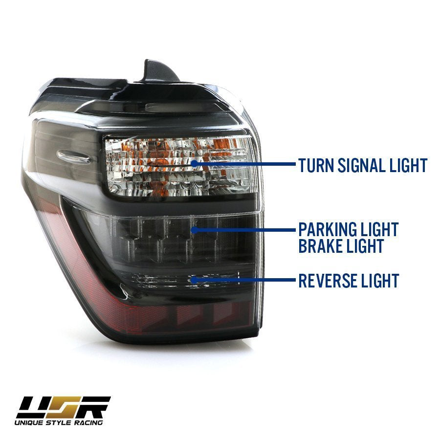 USR DEPO 2010-2021 4Runner Black-Out Facelift 2014+ Style LED Tail Lights