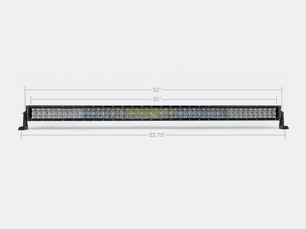 Cali Raised 52" CURVED 5D Dual Row 5D Optic OSRAM LED Bar