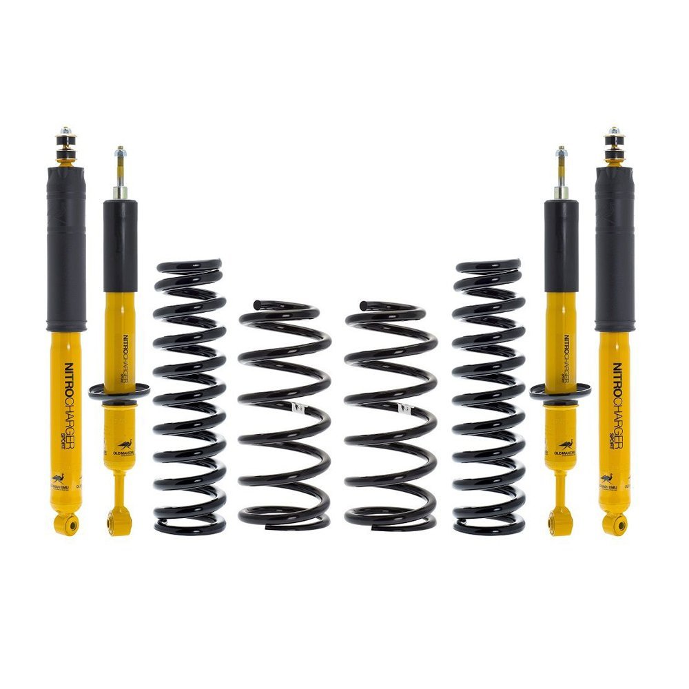 OME Nitrocharger Lift Kit on 5th Gen 4Runner - Unassembled View of Lift Kit