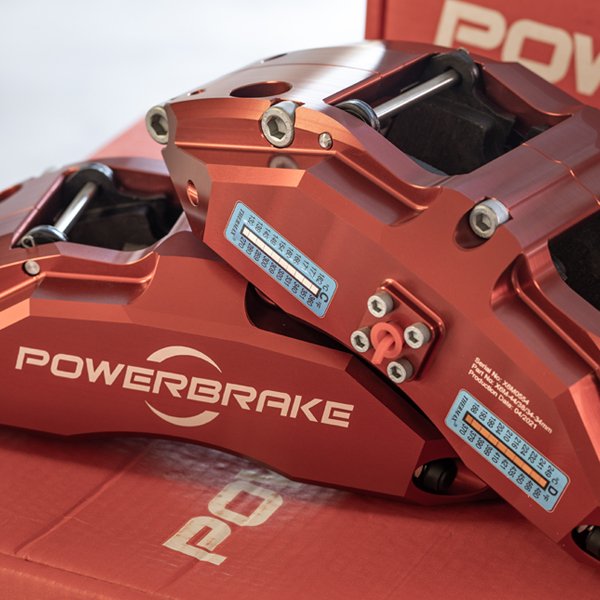 Powerbrake Big Brake Kit for Toyota (Red Calipers with Heat Monitoring System)