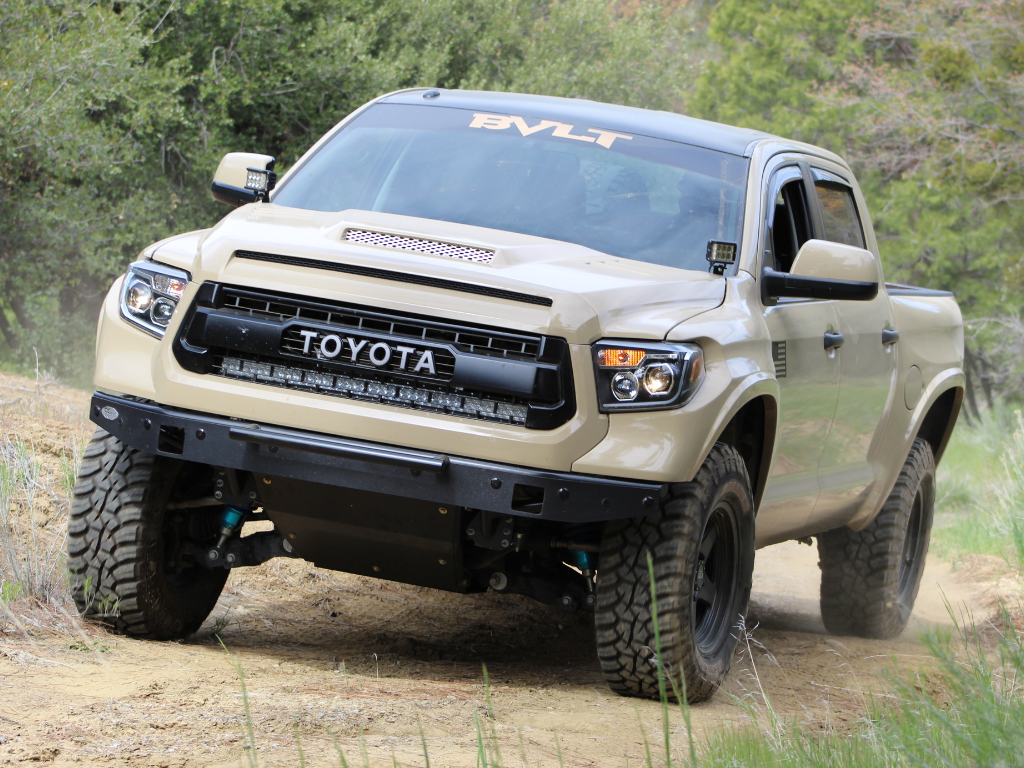 Cali Raised 14-21 TUNDRA 42" HIDDEN GRILLE CURVED LED LIGHT BAR BRACKETS KIT