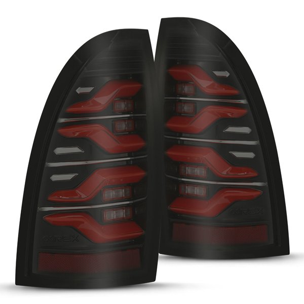 2nd Gen Tacoma (05-15) LUXX-Series LED Tail Lights Black-Red