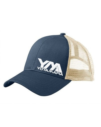 YM CURVED BILL MESH TRUCKER SNAPBACK