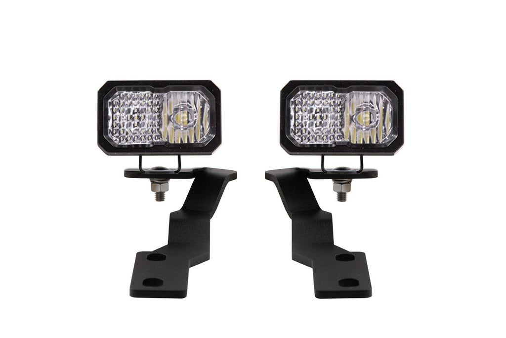 Diode Dynamics | Stage Series 2in LED Ditch Light Kit for 2016-2023 Toyota Tacoma, Pro Yellow