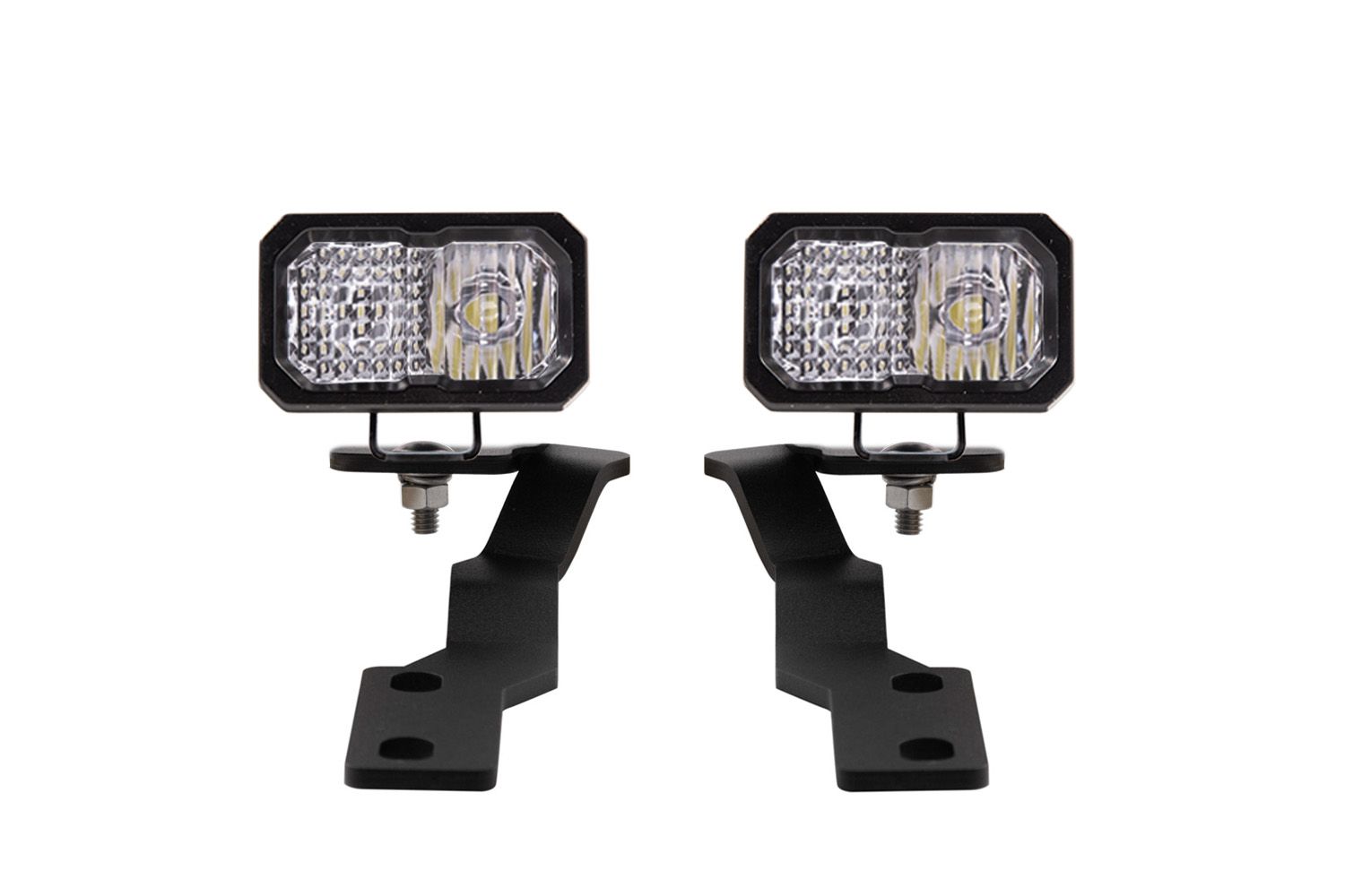 Diode Dynamics | Stage Series 2in LED Ditch Light Kit for 2016-2023 Toyota Tacoma, Pro Yellow