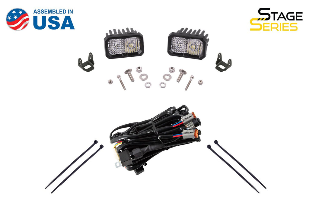 Diode Dynamics | Stage Series 2in LED Ditch Light Kit for 2010-2024Toyota 4Runner, Pro White Combo