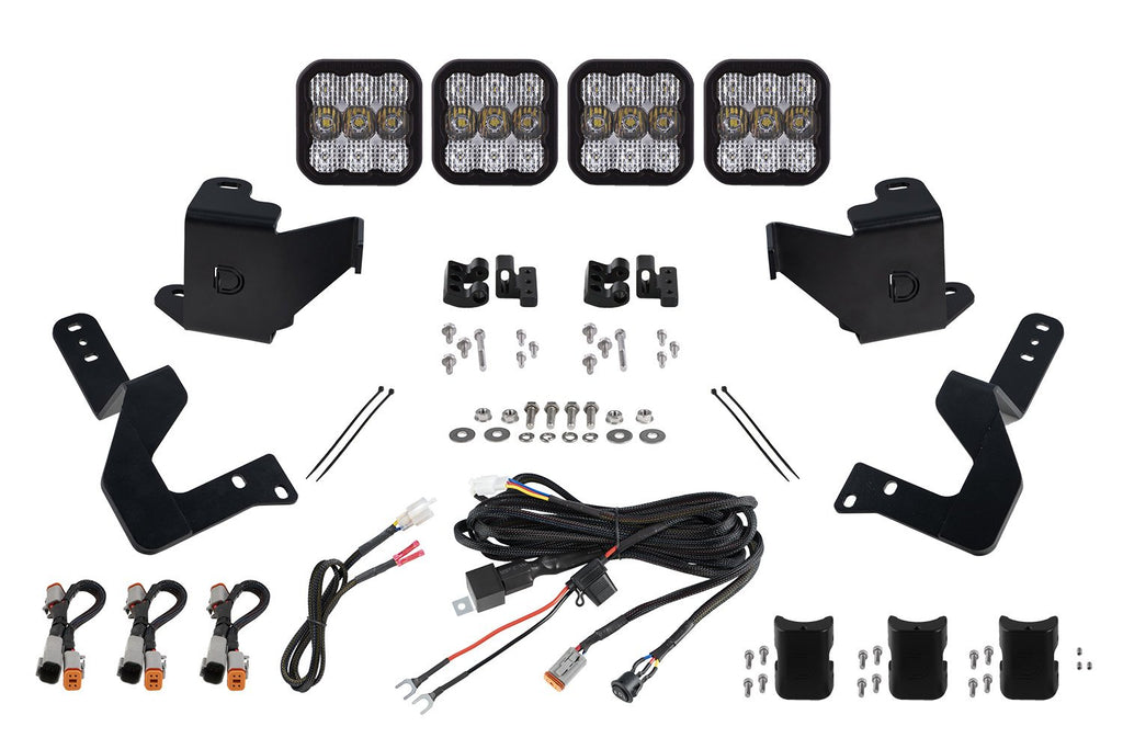 SS5 Grille CrossLink Lightbar Kit for 2022 Toyota Tundra, Sport White Combo