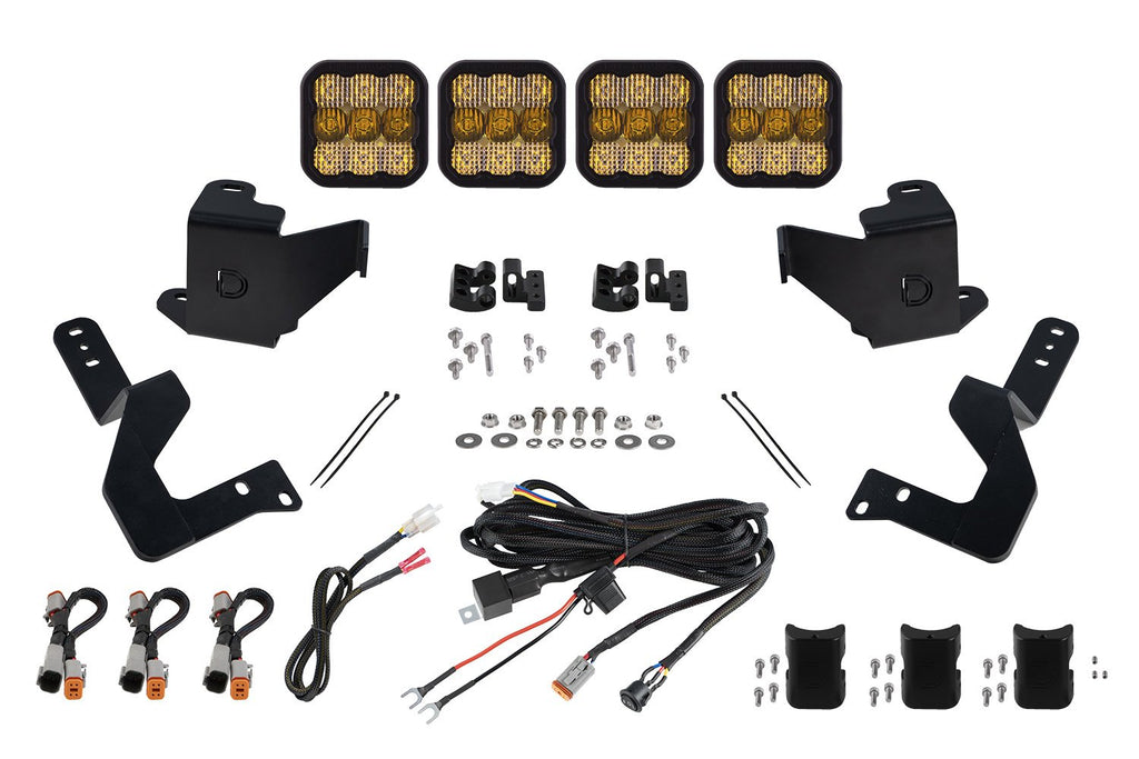 SS5 Grille CrossLink Lightbar Kit for 2022 Toyota Tundra, Pro Yellow Combo