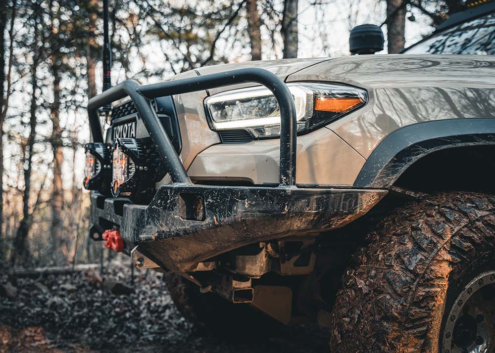 Backwoods Adventure Mods Tacoma 3rd Gen (2016-2023) Hi-Lite Overland Front Bumper [Bull Bar]